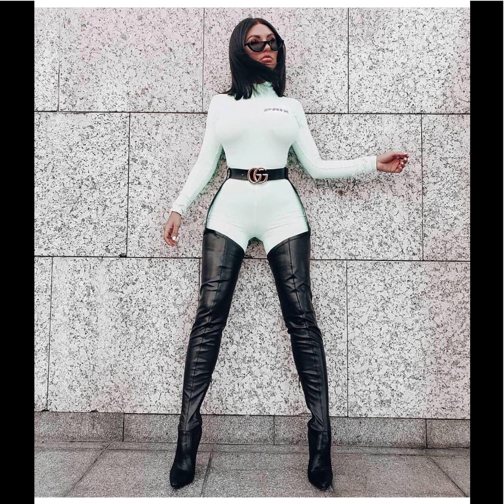 Azalea Wang Over the Knee Belted Boot